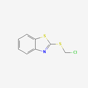molecular formula C8H6ClNS2 B1360212 2-[(氯甲基)硫基]苯并噻唑 CAS No. 28908-00-1