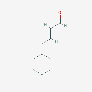 molecular formula C10H16O B13602129 4-Cyclohexylbut-2-enal 