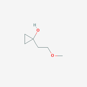 molecular formula C6H12O2 B13602166 1-(2-Methoxyethyl)cyclopropan-1-ol 