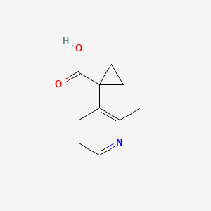 molecular formula C10H11NO2 B13602184 1-(2-Methylpyridin-3-YL)cyclopropane-1-carboxylic acid 