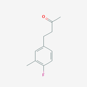 molecular formula C11H13FO B13602193 4-(4-Fluoro-3-methylphenyl)butan-2-one 