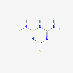 B136022 4-Amino-6-methylamino-1,3,5-triazine-2(1H)-thione CAS No. 139117-36-5