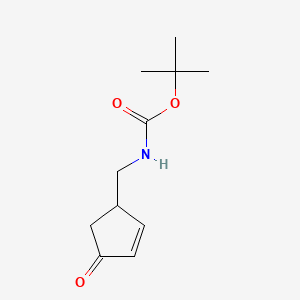 tert-butylN-[(4-oxocyclopent-2-en-1-yl)methyl]carbamate