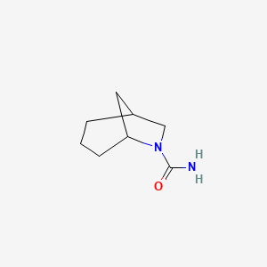 molecular formula C8H14N2O B13602244 6-Azabicyclo[3.2.1]octane-6-carboxamide 