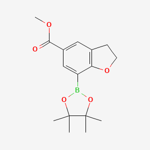 Methyl 7-(4,4,5,5-tetramethyl-1,3,2-dioxaborolan-2-yl)-2,3-dihydrobenzofuran-5-carboxylate