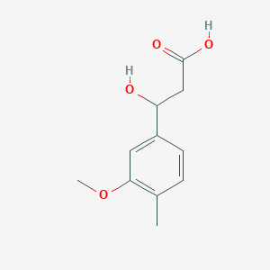 3-Hydroxy-3-(3-methoxy-4-methylphenyl)propanoic acid