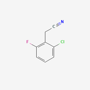 molecular formula C8H5ClFN B1360232 2-Chloro-6-fluorophenylacetonitrile CAS No. 75279-55-9