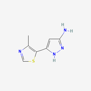 3-Amino-5-(4-methyl-5-thiazolyl)pyrazole