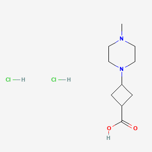 (1s,3s)-3-(4-Methylpiperazin-1-yl)cyclobutane-1-carboxylicaciddihydrochloride,cis