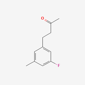 molecular formula C11H13FO B13602341 4-(3-Fluoro-5-methylphenyl)butan-2-one 