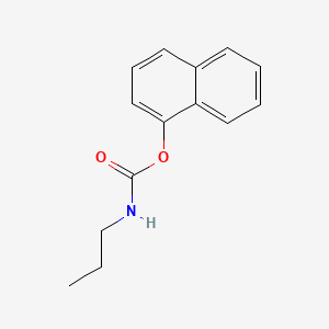 molecular formula C14H15NO2 B1360236 1-Naphthyl N-propylcarbamate CAS No. 25216-27-7