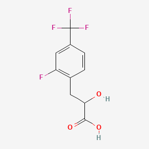 3-[2-Fluoro-4-(trifluoromethyl)phenyl]-2-hydroxypropanoic acid