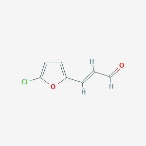 molecular formula C7H5ClO2 B13602394 3-(5-Chlorofuran-2-yl)prop-2-enal 