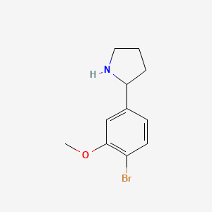 2-(4-Bromo-3-methoxyphenyl)pyrrolidine