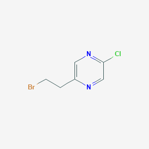 molecular formula C6H6BrClN2 B13602513 2-(2-Bromoethyl)-5-chloropyrazine 