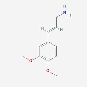 molecular formula C11H15NO2 B13602517 3-(3,4-Dimethoxyphenyl)prop-2-en-1-amine 