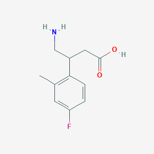 4-Amino-3-(4-fluoro-2-methylphenyl)butanoic acid