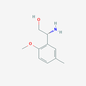 (R)-2-Amino-2-(2-methoxy-5-methylphenyl)ethan-1-ol