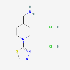 1-[1-(1,3,4-Thiadiazol-2-yl)piperidin-4-yl]methanaminedihydrochloride