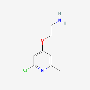 2-[(2-Chloro-6-methylpyridin-4-yl)oxy]ethan-1-amine