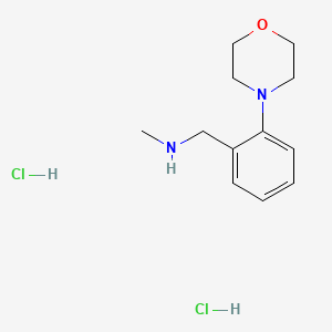 Methyl({[2-(morpholin-4-yl)phenyl]methyl})aminedihydrochloride