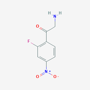 2-Amino-1-(2-fluoro-4-nitrophenyl)ethan-1-one