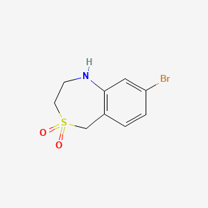 8-Bromo-1,2,3,5-tetrahydro-4lambda6,1-benzothiazepine-4,4-dione