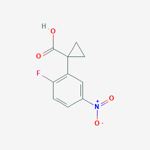 1-(2-Fluoro-5-nitrophenyl)cyclopropane-1-carboxylic acid