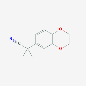 1-(2,3-Dihydrobenzo[b][1,4]dioxin-6-yl)cyclopropane-1-carbonitrile