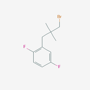 2-(3-Bromo-2,2-dimethylpropyl)-1,4-difluorobenzene