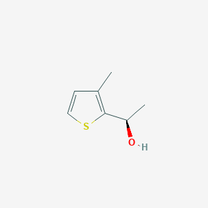 molecular formula C7H10OS B13602661 (R)-1-(3-Methylthiophen-2-yl)ethan-1-ol 