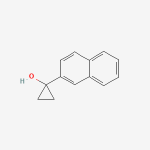 molecular formula C13H12O B13602708 1-(Naphthalen-2-yl)cyclopropan-1-ol 