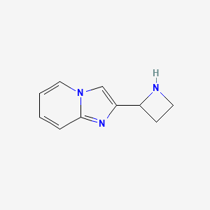 molecular formula C10H11N3 B13602713 2-(Azetidin-2-yl)imidazo[1,2-a]pyridine 