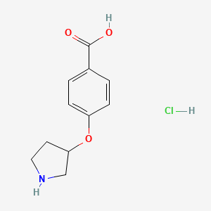 4-(Pyrrolidin-3-yloxy)benzoic acid hydrochloride