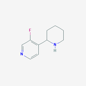 molecular formula C10H13FN2 B13602756 3-Fluoro-4-(piperidin-2-yl)pyridine 