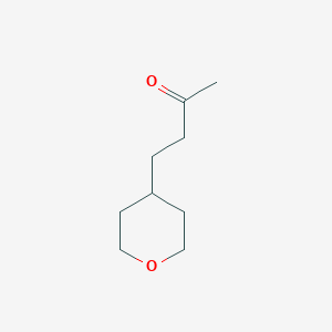 molecular formula C9H16O2 B13602779 4-(Tetrahydro-2h-pyran-4-yl)butan-2-one 