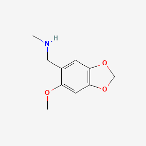 1-(6-Methoxybenzo[d][1,3]dioxol-5-yl)-N-methylmethanamine