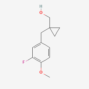 (1-(3-Fluoro-4-methoxybenzyl)cyclopropyl)methanol