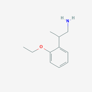 molecular formula C11H17NO B13602851 2-(2-Ethoxyphenyl)propan-1-amine 