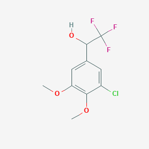 1-(3-Chloro-4,5-dimethoxyphenyl)-2,2,2-trifluoroethan-1-ol