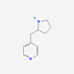 molecular formula C10H14N2 B13602863 4-(Pyrrolidin-2-ylmethyl)pyridine 