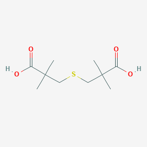 molecular formula C10H18O4S B13602887 3,3'-Sulfanediylbis(2,2-dimethylpropanoic acid) CAS No. 21153-31-1