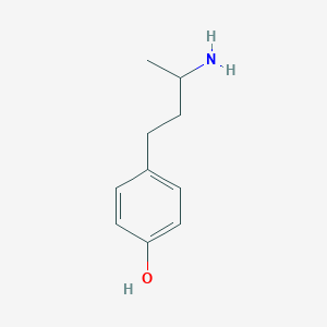 B136029 4-(3-Aminobutyl)phenol CAS No. 52846-75-0
