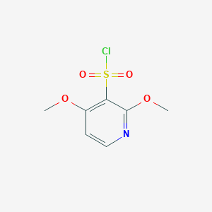 molecular formula C7H8ClNO4S B13602910 2,4-Dimethoxypyridine-3-sulfonyl chloride 