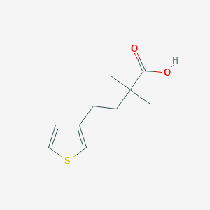 2,2-Dimethyl-4-(thiophen-3-yl)butanoic acid