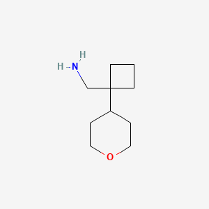 1-[1-(Oxan-4-yl)cyclobutyl]methanamine