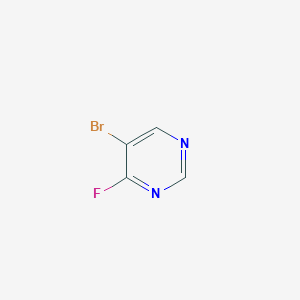 molecular formula C4H2BrFN2 B13602971 5-Bromo-4-fluoropyrimidine CAS No. 1806981-20-3