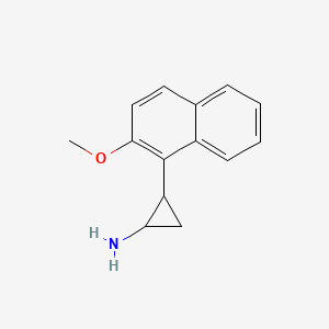 2-(2-Methoxynaphthalen-1-yl)cyclopropan-1-amine