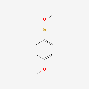 molecular formula C10H16O2Si B1360305 甲氧基(4-甲氧基苯基)二甲基硅烷 CAS No. 62244-48-8