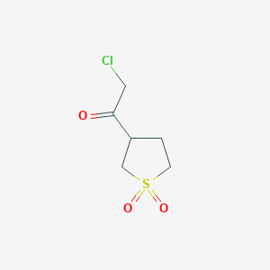 3-(Chloroacetyl)-1lambda~6~-thiolane-1,1-dione